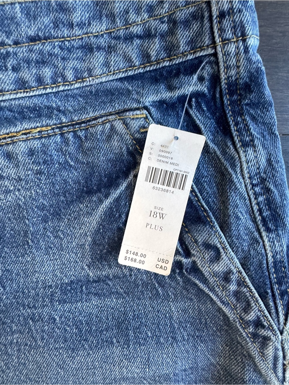 Pilcro The Wanderer Relaxed Jeans $148 Size 18W Anthropologie NWT - Picture 7 of 13